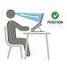Choetech Folding computer bracket silver aluminum silicone, stojan na notebook - skladací, polohovateľný H045_choetech
