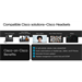 Cisco 561 Wireless Single - Náhlavní souprava - náhlavní - upravitelná - DECT 6.0 - bezdrátový - s CP-HS-WL-561-S-EU=