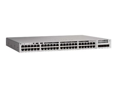 Cisco Catalyst 9200 - Network Essentials - přepínač - L3 - inteligentní - 40 x 10/100/1000 (PoE+) + C9200-48PXG-E