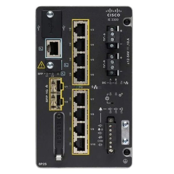 Cisco Catalyst IE3300 průmyslový switch 8 GE Copper and 2 GE SFP, Modular, NE IE-3300-8T2S-E