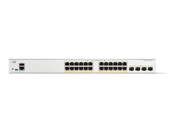 Cisco Catalyst switch C1300-24P-4X (24xGbE,4xSFP+,24xPoE+,195W,fanless) - REFRESH C1300-24P-4X-RF