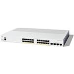 Cisco Catalyst switch C1300-24P-4X (24xGbE,4xSFP+,24xPoE+,195W,fanless) - REFRESH C1300-24P-4X-RF