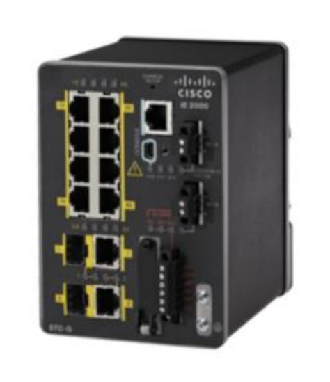 Cisco Industrial Ethernet 2000 Series - Přepínač - řízený - 8 x 10/100 + 2 x kombinace SFP - lze mo IE-2000-8TC-B