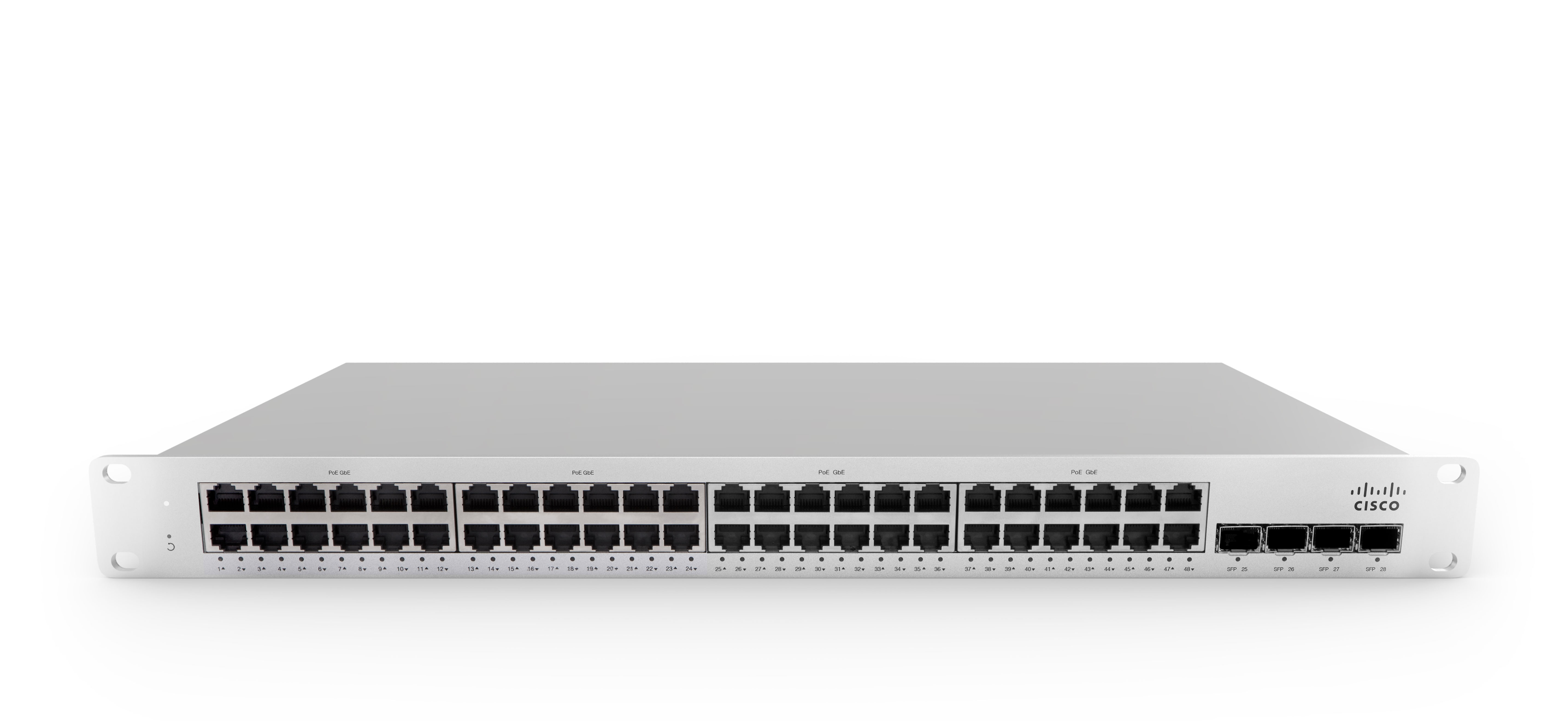 Cisco Meraki MS210-48LP 1G L2 Cld-Mngd 48x GigE 370W PoE Switch MS210-48LP-HW