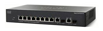 Cisco Small Business SG350-10MP - Přepínač - L3 - řízený - 8 x 10/100/1000 (PoE+) + 2 x kombinace G SG350-10MP-K9-EU