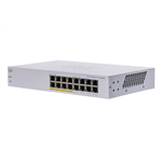 Cisco switch CBS110-16PP (16xGbE, 8xPoE+, 64W, fanless) CBS110-16PP-EU