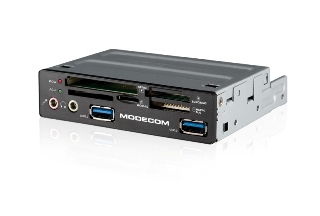 Čítačka pamäťových kariet Modecom MC-CR109, 2xUSB 3.0 - interná (čierna) CR-109