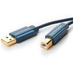 ClickTronic HQ OFC USB2.0 kabel, A-B, zlacené konektory, 3m CLICK70097
