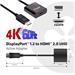 Club3D Adaptér aktivní DisplayPort 1.2 na HDMI 2.0, 20cm CAC-2070