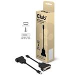 Club3D Adaptér aktivní mini DisplayPort 1.1 na DVI-D (M/F), 17cm CAC-1152