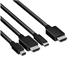 Club3D adaptér aktivní USB Type-C + Mini DP 1.2 + HDMI na HDMI 4K60Hz CAC-1630