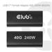 Club3D Adaptér Female USB-C 40G 240W 8K60Hz CAC-2507
