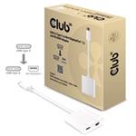 Club3D Adaptér USB 3.1 typ C na DisplayPort 1.2/USB typ C (M/F), 18cm CAC-1509