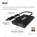 Club3D adaptér USB Gen1 Type-C/-A to Dual HDMI (4K/30Hz) / VGA (1080/60Hz) CSV-1611