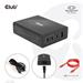 Club3D cestovní nabíječka 132W GAN technologie, 4xUSB-A a USB-C, PD 3.0 Support CAC-1906