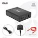 Club3D cestovní nabíječka 132W GAN technologie, 4xUSB-A a USB-C, PD 3.0 Support CAC-1906