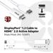 Club3D DisplayPort 1.2 to HDMI 2.0 4K60Hz UHD Active Adapter, 3m CAC-1073