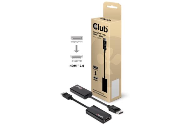 Club3D DisplayPort™ 1.2 to HDMI™ 2.0 4K60Hz UHD Active Adapter CAC-1070
