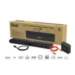 Club3D Dokovací stanice 12v1, USB-C 3.2, 2xHDMI, 1xDP, 2xUSB-C, 3xUSB, 1xmicroSD/SD, 1xRJ45, 1x3.5mm Jack, čern CSV-2541
