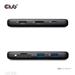 Club3D Dokovací stanice 8v1, USB-C 3.2, 1xHDMI, 1xDP, 2xUSB, 1xmicroSD/SD, 1xUSB-C PD100W, 1xRJ45, černá CSV-2551