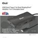 Club3D Dokovací stanice USB Gen2 Type-C na Dual DisplayPort 4k60Hz 7-in-1 Portable Dock CSV-1598