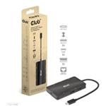 Club3D Dokovací stanice USB Gen2 Type-C na Dual DisplayPort 4k60Hz 7-in-1 Portable Dock CSV-1598