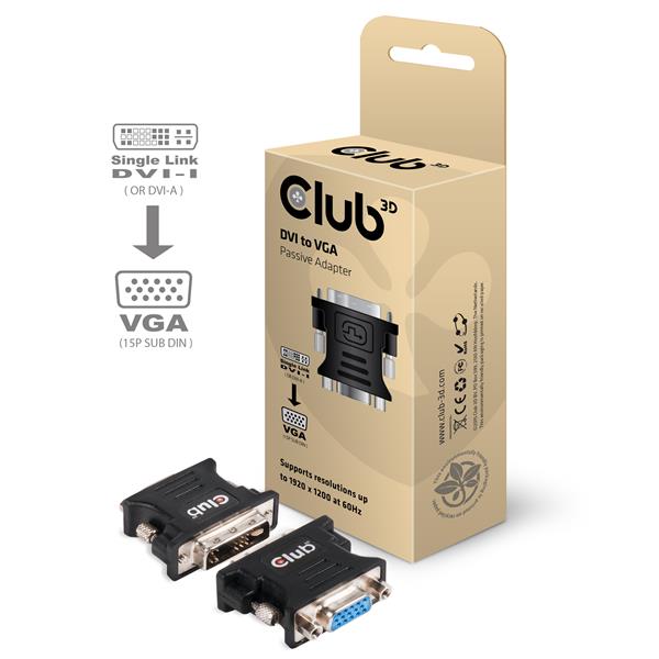 Club3D DVI to VGA Passive Adapter CAA-DMA>CFA