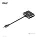 Club3D hub MST (Multi Stream Transport) USB3.2 Gen2 Type-C(DP Alt-Mode) na DisplayPort + HDMI 4K60Hz (M/F) CSV-1552