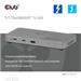 Club3D hub Thunderbolt 5 5v1, 3x USB-C TB5, 1x USB-A, 1x8K60Hz, 3x 5K60Hz, certifikace Thunderbolt Share, 180W CSV-2563
