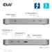 Club3D hub Thunderbolt 5 5v1, 3x USB-C TB5, 1x USB-A, 1x8K60Hz, 3x 5K60Hz, certifikace Thunderbolt Share, 180W CSV-2563