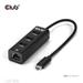 Club3D hub USB-C 3.2 na 3xUSB-A 3.2 + RJ45 1Gbps CSV-1549