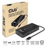 Club3D hub USB-C, 7-in-1 hub s 2x HDMI, 2x USB Gen1 Type-A, 1x RJ45, 1x 3.5mm audio, 1x USB Gen1 Type-C CSV-1595