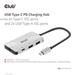 Club3D hub USB-C PD na 2x USB-C 10G porty a 2x USB-A 10G porty CSV-1543