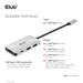 Club3D hub USB-C PD na 2x USB-C 10G porty a 2x USB-A 10G porty CSV-1543