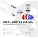 Club3D Kabel aktivní USB typ C na HDMI 2.0, UHD, 1,8m CAC-1514