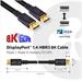 Club3D Kabel DisplayPort 1.4 HBR3, 8K60Hz (M/M), černé koncovky, 4m CAC-1069B
