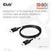 Club3D Kabel DisplayPort 2.1 na DisplayPort 2.1, DP80, 4K120Hz/10K60Hz (M/M), 1.6m, černá CAC-1092