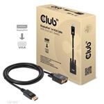 Club3D kabel DP na VGA, M/M, 2m CAC-1012