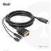 Club3D kabel HDMI na VGA, M/M, 28AWG, 2m CAC-1712