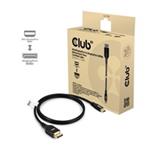 Club3D Kabel MiniDisplayPort na DisplayPort 2.1 Certifikovaný, Oboustranný, 10K60Hz, DSC1.2, UHBR10, 1m CAC-1116