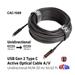 Club3D Kabel USB 3.2 typ C Gen2, aktivní, (M/M), 20m, optický, aktivní, unidirectional CAC-1589