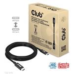 Club3D Kabel USB4 Gen3x2 Typ C 8K60Hz UHD Power Delivery 240W, (M/M), 300cm CAC-1579