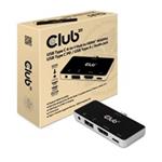 Club3D Multiport USB-C 3.1 na 3x HDMI 2.0b + 1 USB 2.0 + USB-C charge (100W) + audio jack female CSV-1591