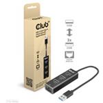 Club3D Rozbočovač, USB-A 3.2 Gen1 na 3x USB 3.1, Gigabit Ethernet CSV-1430a