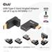 Club3D set adapterů USB-C Gen2 angled adapter set of 2, 4K120Hz (M/F) CAC-1528