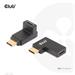 Club3D set adapterů USB-C Gen2 angled adapter set of 2, 4K120Hz (M/F) CAC-1528