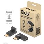 Club3D set adapterů USB-C Gen2 angled adapter set of 2, 4K120Hz (M/F) CAC-1528