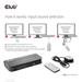 Club3D síťový přepínač - Switch, DP/HDMI KVM Switch - Dual DP 4K 60Hz CSV-7210