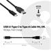 Club3D USB-C (10Gbps) to Type A Cable Male/Male 1M + nabíjanie CAC-1523