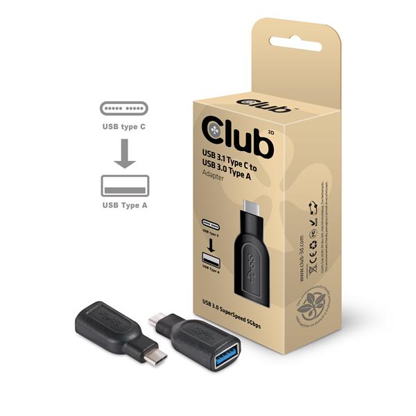 Club3D USB-C to USB 3.0 Gen 1 Type A Female adapter CAA-1521